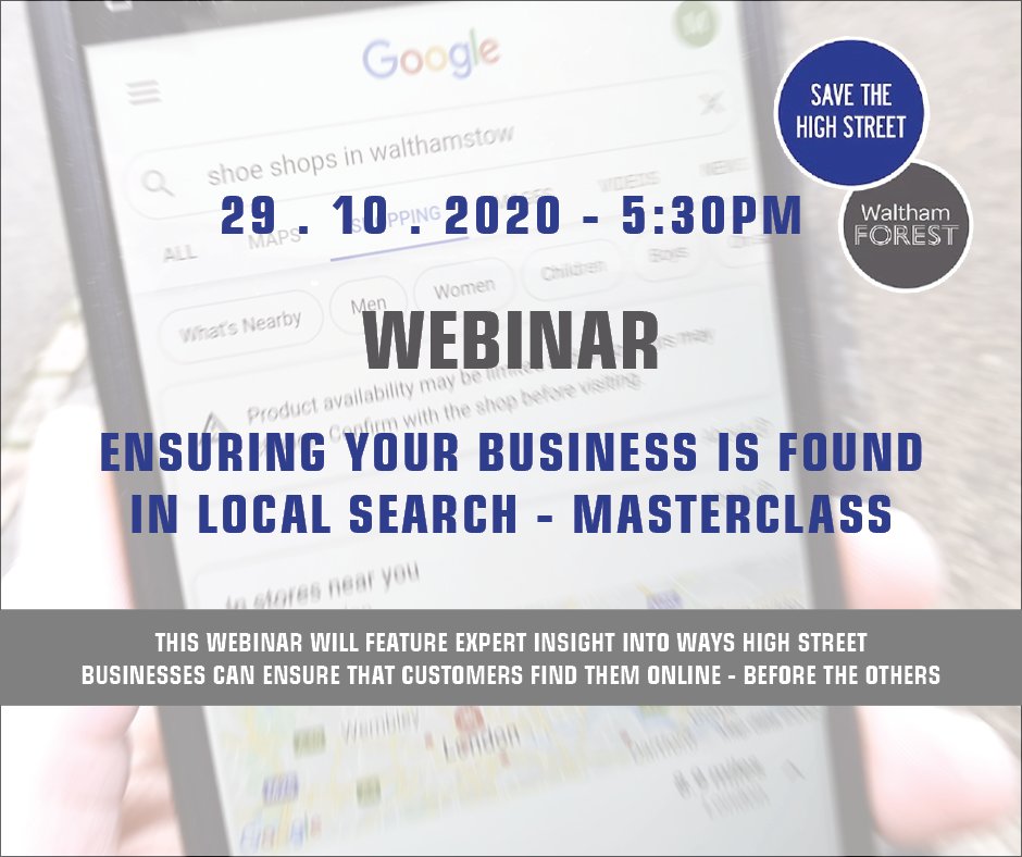 LBWFinBusiness's tweet image. ✨Last event in the series✨

Your performance in online searches can be a game changer. We'll look at how to improve your search engine ranking, profile and give customers reasons to buy from you in the festive period. bit.ly/35LiyMe 

TOMORROW Thurs 29th Oct at 5.30pm