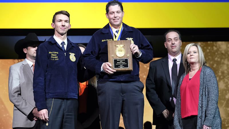 hoggod97's tweet photo. Good Luck to all the FFA members as they continue to compete this week! 

Blake Kennedy 
2019 American Star Agribusiness 
Oklahoma FFA Association • Tecumseh FFA
#FFA https://t.co/tfTgUussnQ