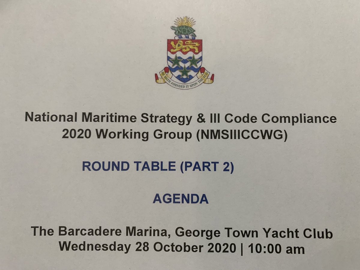 EricLBush's tweet photo. Honoured to give opening remarks obo Premier @TheRealAldenMcL for the National Maritime Strategy &amp; III Code Compliance 2020 Working Group. Getting back to ‘normal’ feels awesome! #MITIAMA https://t.co/kVYuPSypRd