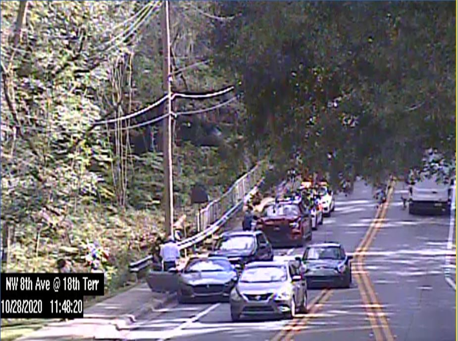 VEHICLE CRASH: NW 8th Ave @ 18th Terr. West bound lane is blocked. Expect some delays and use caution in the area. -BMT