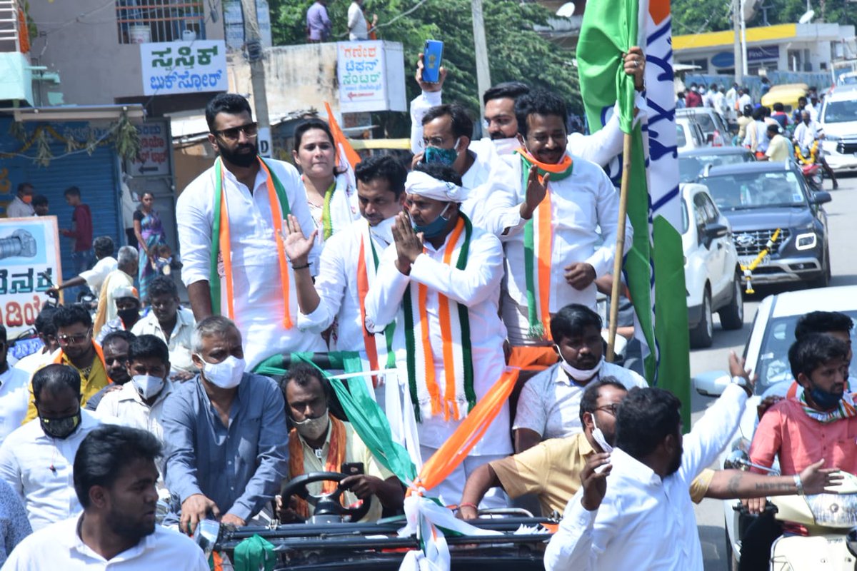 Youth Congress On Twitter Iyc National President Shri Srinivasiyc Campaigned For The Approaching By Elections In Karnataka Glimpses Of The Mega Bike Rally At Sira Assembly Today Https T Co 1aezv6usmy