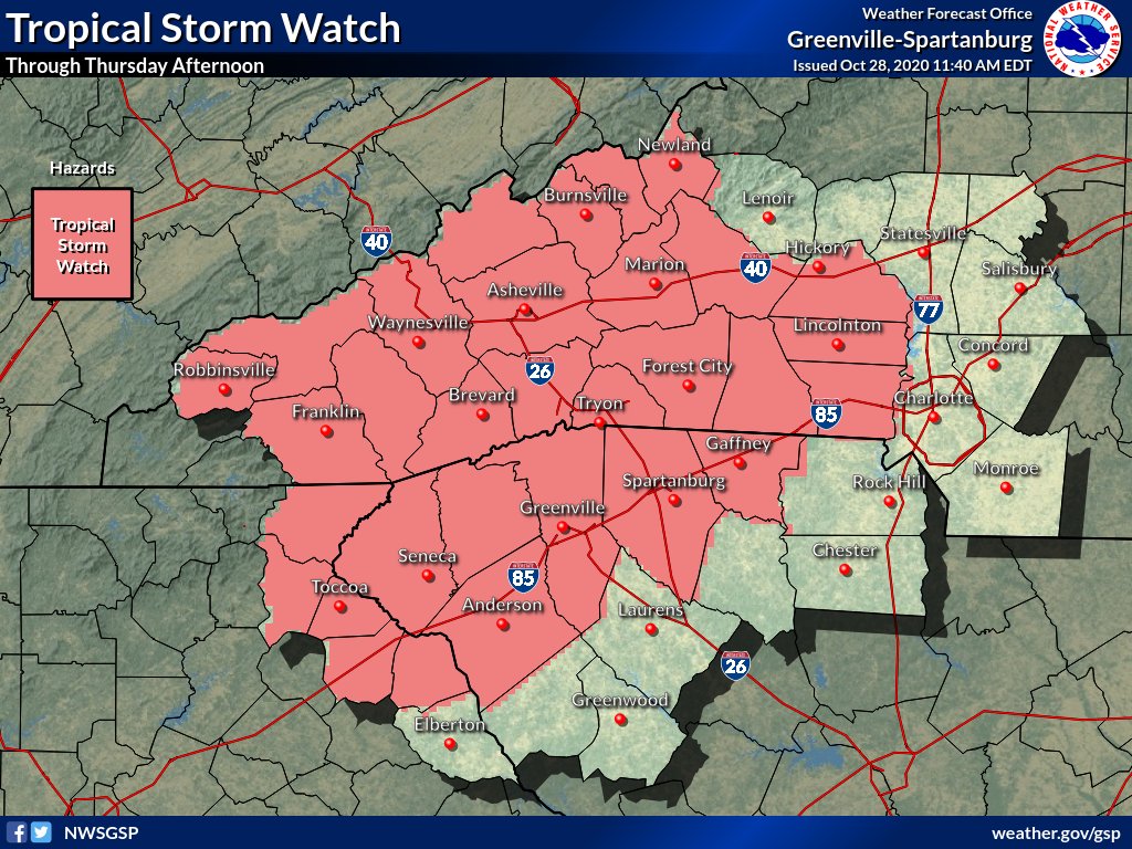 NWS GSP tweet media