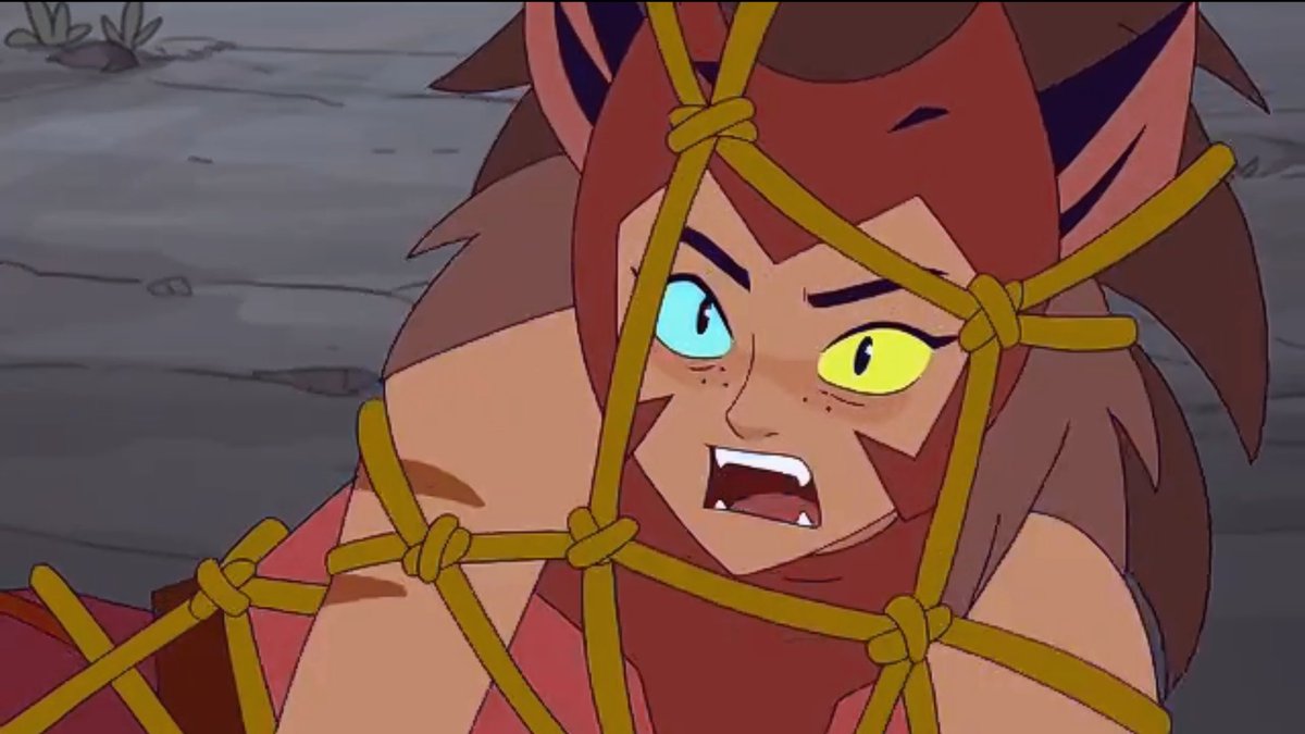 Season 11:Staying loyal to her bestfriend by refusing to spill Adora's whereabouts to SW, while knowing punishment would follow2: Breaking out of a net by sheer strength and the drive to protect Adora because she just got taken away right before her eyes.