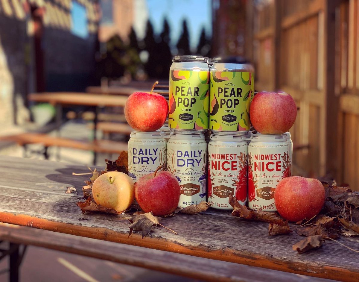 tripelroot's tweet photo. Now offering Fresh Apple Cider from @farmhauscider in our market along with your favorite #farmhaus #hardciders. Did you know that they make Pear Pop exclusively for us?#midwestnice #dailydry #pearpop #craftcider #localcider #michigancider #puremichigan #zeelandmarket #tripelroot https://t.co/tT10kuO2D0