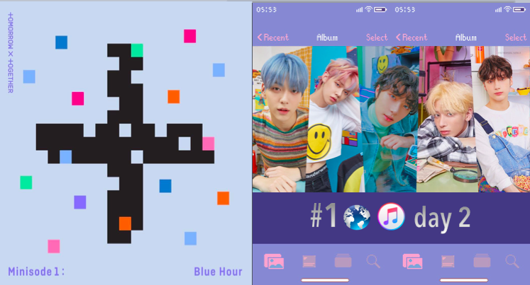 WORLDMUSICAWARD's tweet photo. #TXT's new album #Minisode1BLUEHOUR holds atop the Worldwide ITunes Album Chart for a 2nd day! 👊1️⃣💿🌎🎵✖️2️⃣🔥👑👑👑👑👑💛 @TXT_bighit 
https://t.co/jT4pmmDFrW https://t.co/KckLfT5Myp