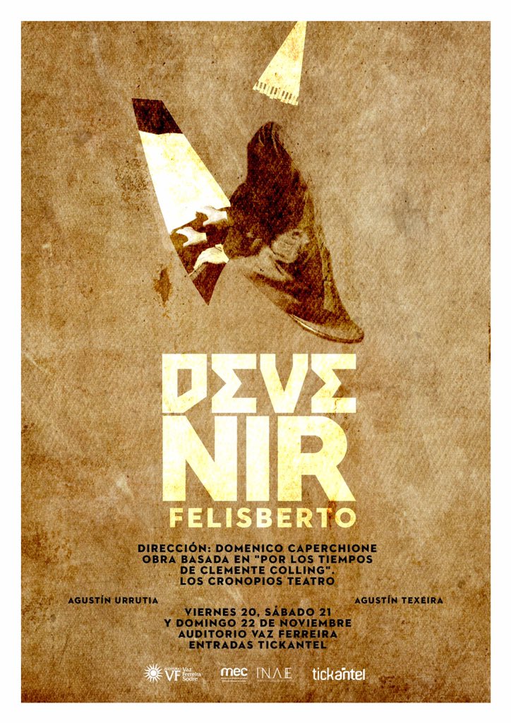 espectadoresuy's tweet photo. #VuelveElTeatro

DEVENIR FELISBERTO | NOV 20 21 y 22

AUDITORIO VAZ FERREIRA del @AuditorioSodre 

🎫 Entradas en venta por @tickantel https://t.co/LNlTPuZRB2
