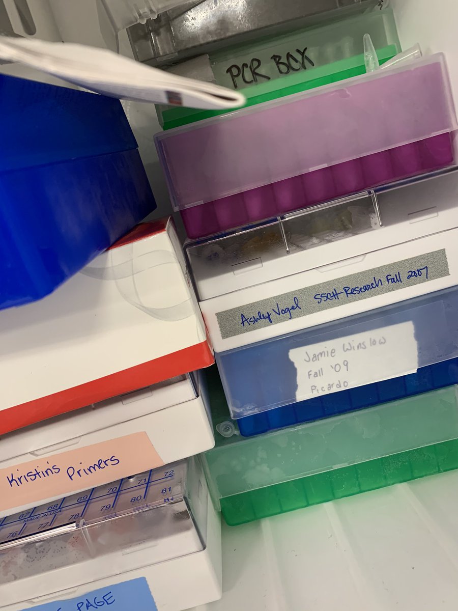 DrPicardo's tweet photo. Stress cleaned the research lab @FisherNews this morning and finally let go of freezer samples from my post-doc on... #mildheartattack https://t.co/kYZIEwS3EC