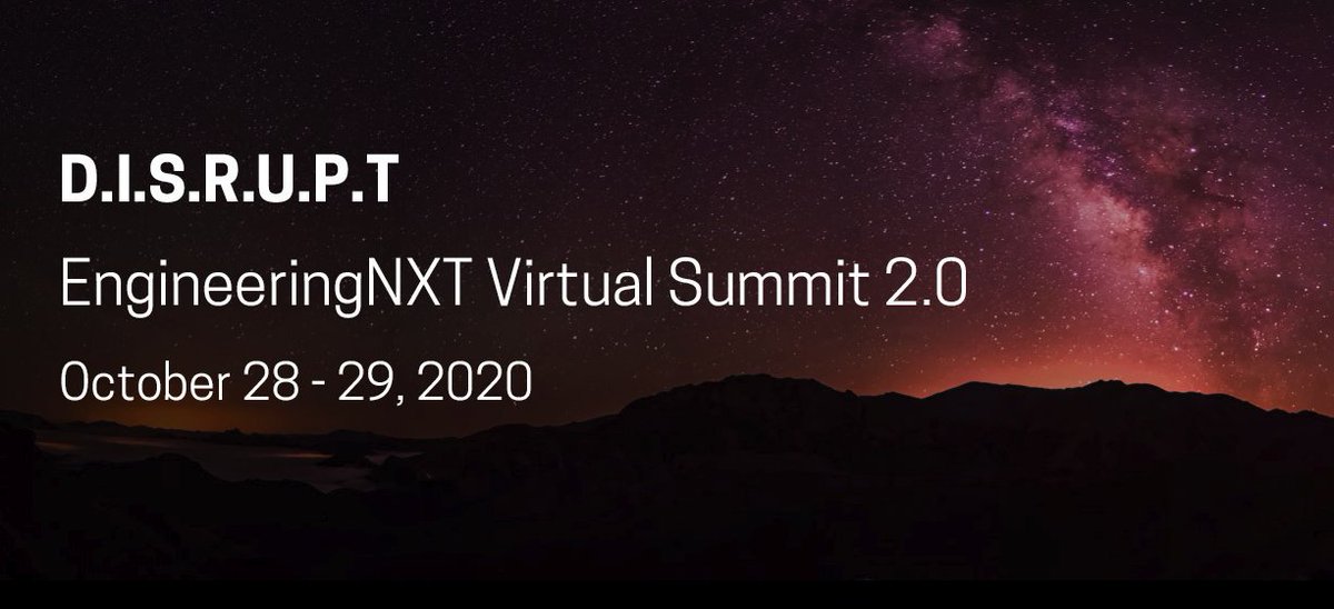 Wipro's tweet photo. Join @wipro's #DISRUPT event happening NOW for a full agenda focusing on:  

D - #Data &amp; #AI
I - Industry 4.0
S - Silicon &amp; Devices
R - Resilient #Infrastructure
U - #UserExperience
P - Product Mindset
T - #Tech to Connect
 
Register now: https://t.co/fyDZvVaMW1

#EngineeringNXT https://t.co/JB28i39eWv