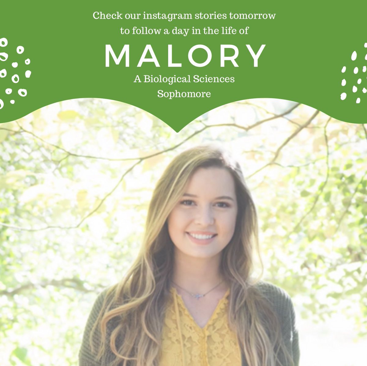 Tomorrow on Instagram Air Force ROTC cadet and biological sciences sophomore, Malory Moore, will be sharing a day in her life at Missouri S&amp;T! Be sure to check it out!