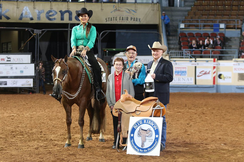 AQHA's tweet photo. The third Pleasure Versatility Challenge, held at the #Farnam AQHA and #Adequan Select World Championship Shows, is again brought to you by Terry Bradshaw Quarter Horses. Read about this exciting event for 3-year-old #AmericanQuarterHorses ➡️ https://t.co/cQYu80eT7M https://t.co/yxDO1JFNOK