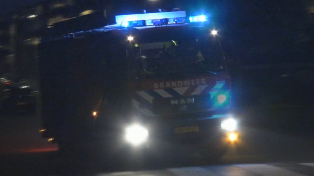 Melding brandweer Vondelstraat inzake gebouwbrand