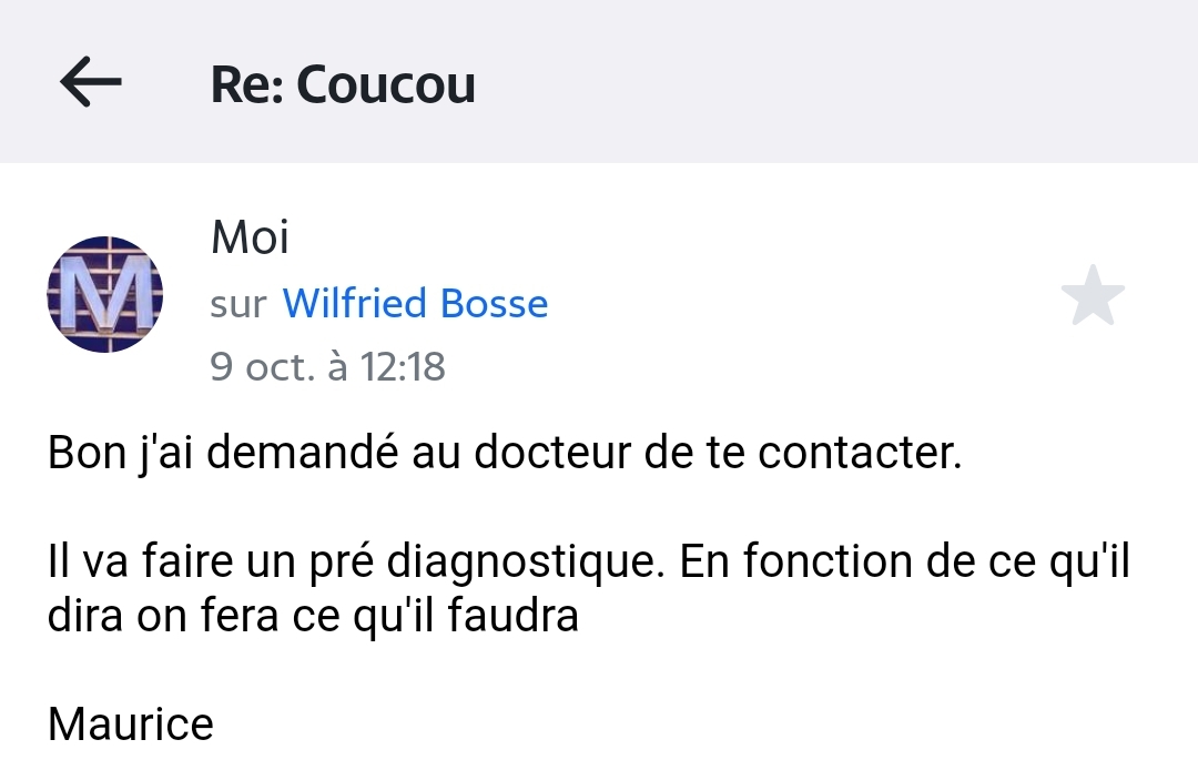 Maurice a contacté le docteur. Je joue le Dr Denier C'est partie pour une téléconsultation épique.