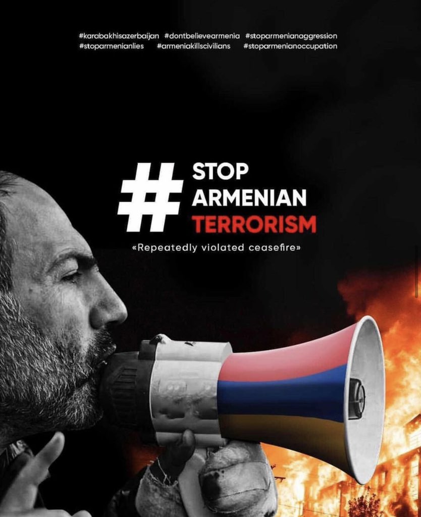 Stop Armenian Terrorism !!! <a href="/BBCWorld/">BBC News (World)</a> <a href="/CNN/">CNN</a> <a href="/CNNPolitics/">CNN Politics</a> <a href="/bbcrussian/">bbcrussian</a> <a href="/UNICEF/">UNICEF</a> <a href="/UN/">United Nations</a> <a href="/FoxNews/">Fox News</a> <a href="/abcnews/">ABC News</a> <a href="/SkyNews/">Sky News</a> <a href="/NBCNews/">NBC News</a> <a href="/CBSNews/">CBS News</a> #openyoureyes #stoparmenianterrorism #stoparmenianterrorism #stoparmenianoccupation #prayforbarda #prayforganja #dontbelievearmenia