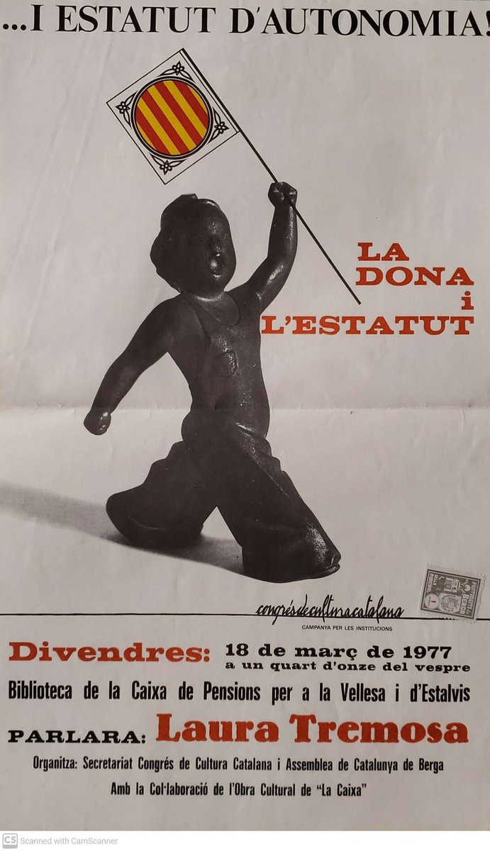 IPadulles's tweet photo. #igualtat #compromeses
La gran Laura Tremosa parlant de la dona i l'Estatut l'any 1977 a #Berga https://t.co/elEBjYtb0H