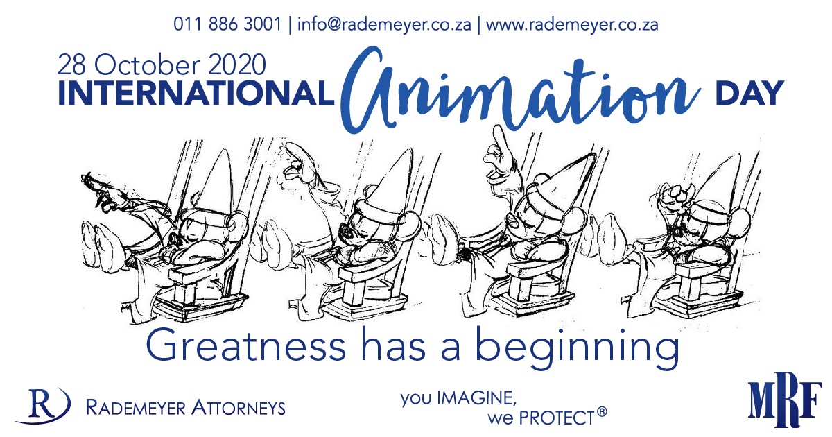 RademeyerLaw's tweet photo. Today is International Animation Day 🙂 Cartoons bring laughter, fun, colour and entertainment to us all #internationalanimtationday #cartoons #entertainmentforyoungandold #intellectualproperty #ip #copyright #rademeyerattorneys #ra #mrf
(photo cred: https://t.co/FR43bWiE4S) https://t.co/df3I2l418v
