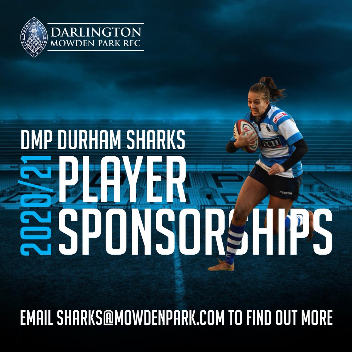 DMP_Sharks's tweet photo. 🦈 Sponsor a Shark 🦈
We still have a small number of player sponsorship packages available for the 2020/21 @Premier15s season!
Email sharks@mowdenpark.com to find out more.
#MowdenFamily #SponsorsWeek https://t.co/8GDHlJGaXt