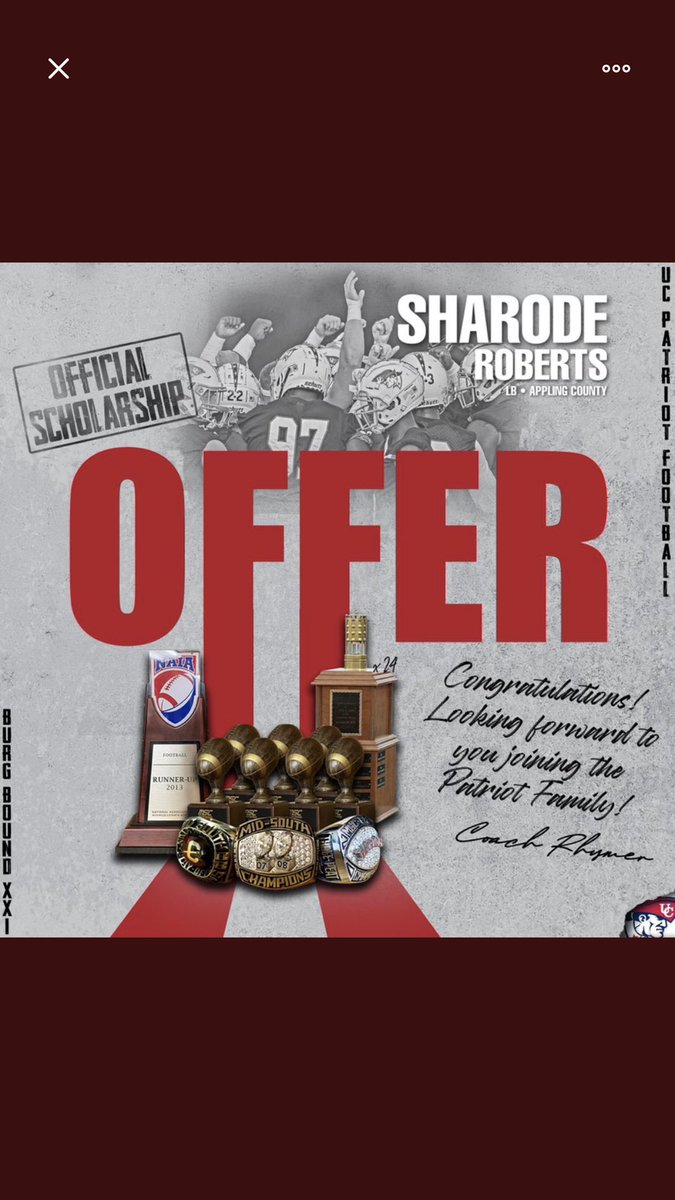 Bless to receive an offer from University of Cumberlands!!!! ⁦@SwellsUC⁩
