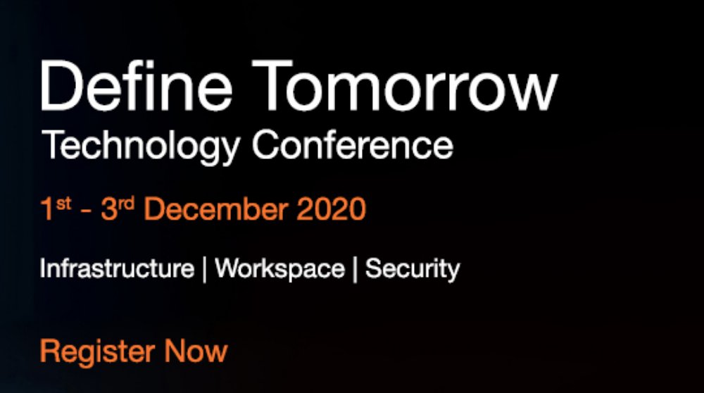 Looking forward to #DefineTomorrow virtual tech conference Dec 1st-3rd. Our CEO <a href="/pvo71/">Peter von Oven</a> will be speaking about redefining application delivery with  Droplet Computing containers, register here: live.computerworld.co.uk