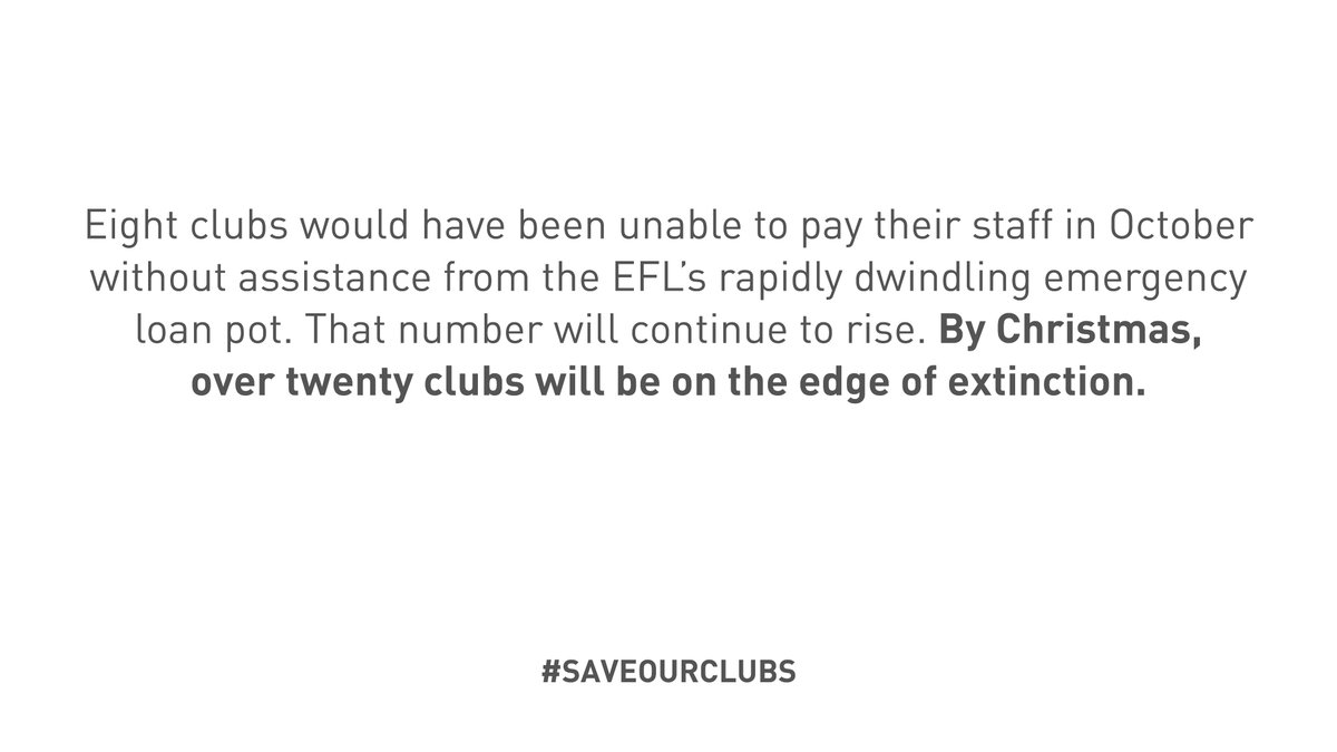 _SaveOurClubs's tweet image. The situation.

#SaveOurClubs