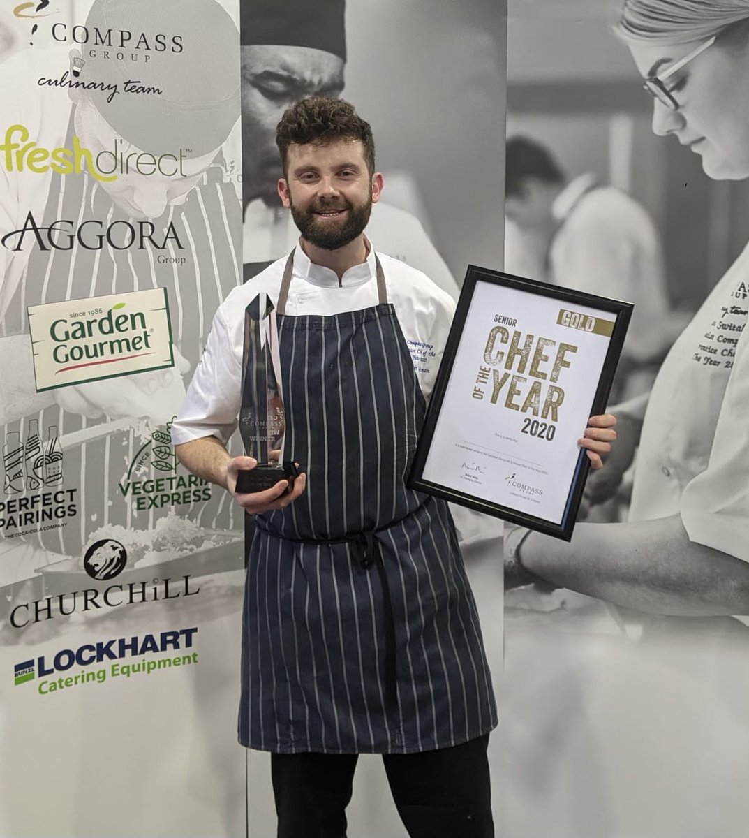 🎉 Well done <a href="/RA_Food/">RA FOOD</a>’s Peter German, who is the 2020 Compass Chef of the Year winner!! Very well deserved to the young chef who won largely down to his flavour combinations. 👏🏼👏🏼👏🏼 #CCOTY20