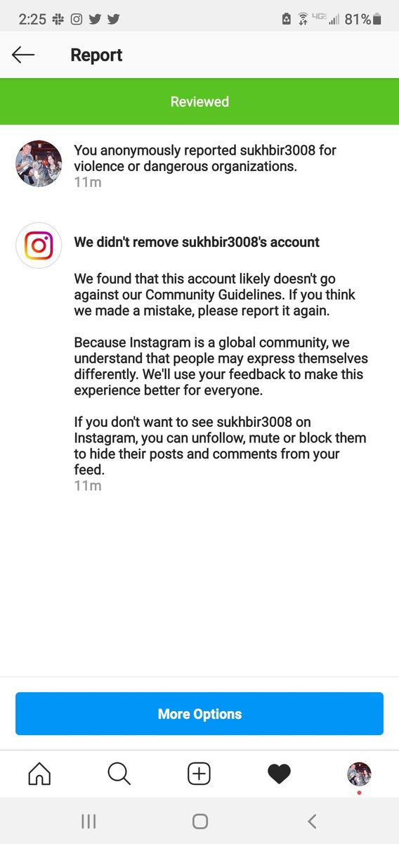 Audra_Mattson's tweet photo. @instagram can u please explain to me y when I reported an account for animal abuse I got a message saying there was nothing wrong &amp; "...people may express themselves differently," but when I reported a single video on the SAME account u took it down?! Who isn't doing their job?! https://t.co/am4s2s3nav