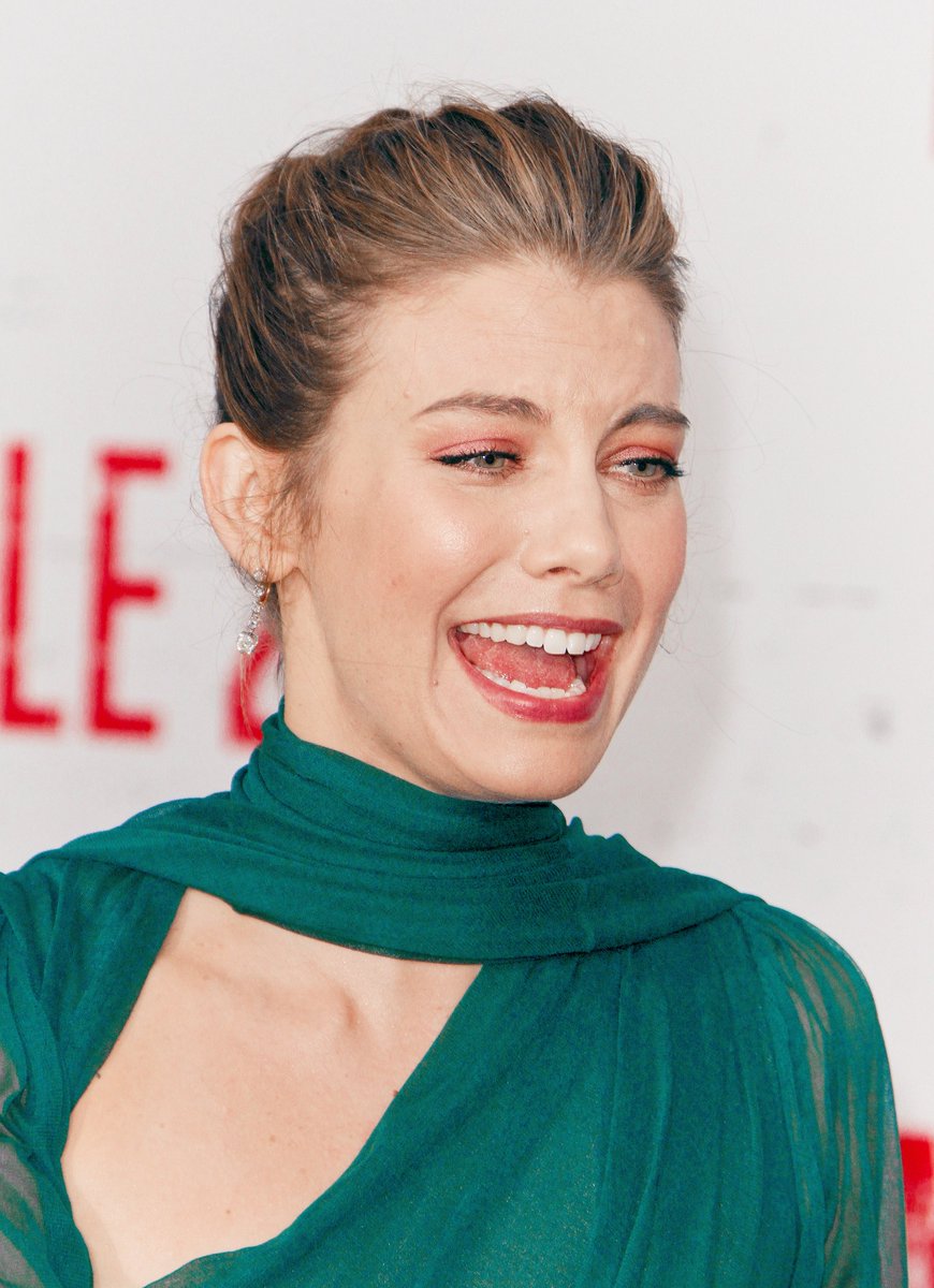 Lauren Cohan at 'Mile 22' premiere, 2018.