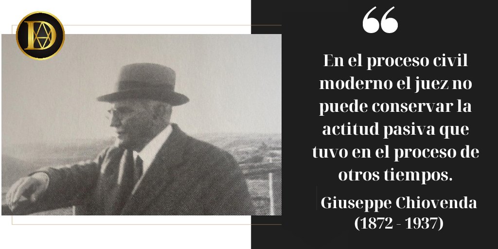 asistenciajca's tweet photo. #FrasesJuridicas ⚖️

Giuseppe Chiovenda (1872 - 1937)

💡Jurista italiano, catedrático de Derecho Procesal de la Universidad de Roma, es uno de los padres de las garantías procesales.
.

#frases #frasesjuridicas #abogados #derecho #dava #importantetrascendernopermanecer https://t.co/YJXUwBFRMn