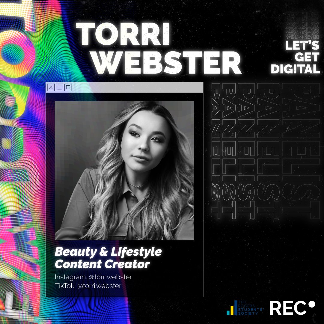 REC_Toronto's tweet photo. 🚨 SPEAKER REVEALS 🚨

Meet the amazing panel for our next #RECtalks, Let’s Get Digital! 

@TorriWebster @JackInnanen @sarahjenkinsxo

Register for FREE:

https://t.co/QswGZ7Uyq9

Graphics by Nick Garel-Jones

#RECbreakstheinternet https://t.co/cZdmF9JxrY