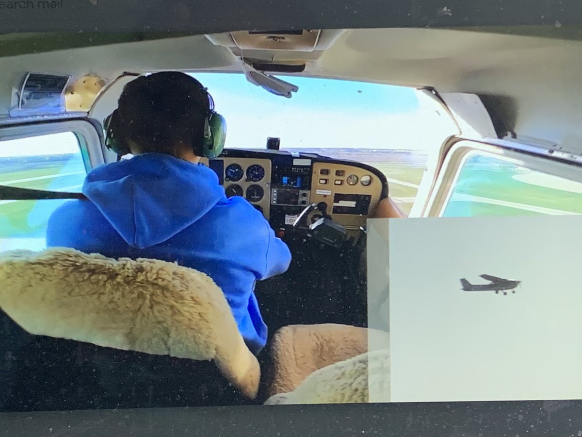 DGS_Wrestling's tweet photo. Mustang Junior Will Schuessler taking full advantage of his time since March makes his first solo flight!!! #flystrong #southstrong ๐จโโ๏ธโ๏ธ https://t.co/1L9MIGwLM2