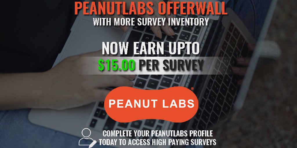 OpinionThink's tweet photo. PeanutLabs recently turned as one of the Finest and High paying survey wall. complete your one time profile with Peanutlabs today if you have not done yet! 😃 
#Peanutlabs #paidsurveys #workfromhome #earnmoneyonline #thinkopinion 
Register at https://t.co/kty2aEN84p Earn Daily! https://t.co/SafOIvPtWa