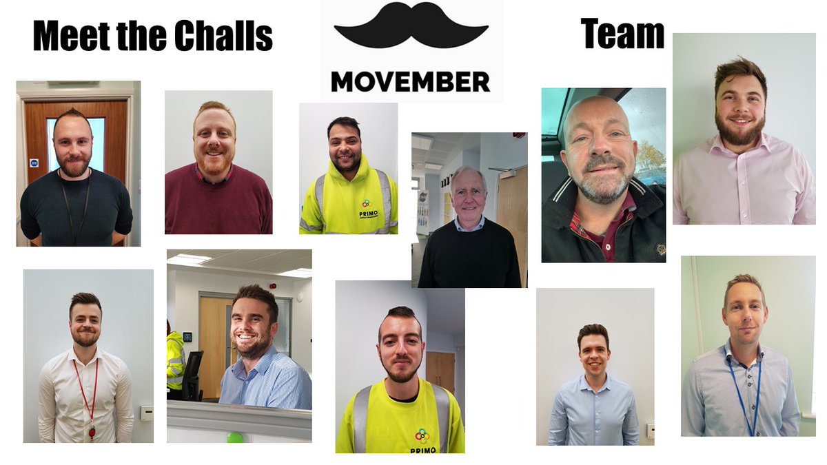 Say hello to the <a href="/ChallsOnline/">Challs International Ltd</a> team embarking on the Movember challenge!We thought we'd get some pics before they say bye to their beards &amp; hello to their moustache's in aid of <a href="/ormistonfamily/">Ormiston Families</a> and the <a href="/Movember/">Movember USA</a> charities! To sponsor them uk.virginmoneygiving.com/challs.movember
#charity #movember