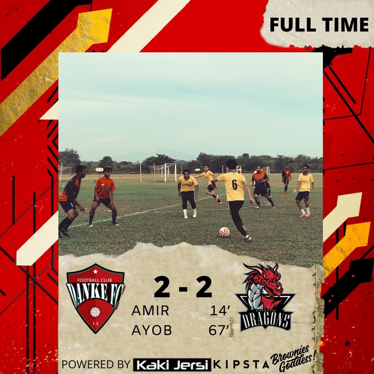 DankeFc's tweet photo. It’s a balance game in the first half but in second half we managed to control the game & created a good chances but the boys can’t convert it very well. We can improve more from this game 💪🏻
#ForzaDanke #DankeFC #YourTeamIsCalling https://t.co/VdheCmTViB