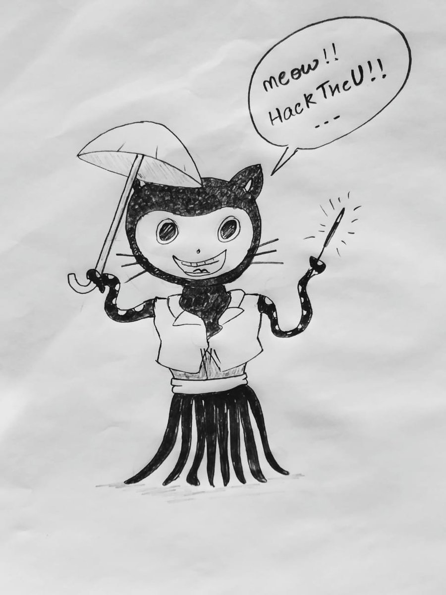 GitHubEducation's tweet photo. The winner of the @GitHubEducation #MyOctocat contest for #HackTheU @Shreyyou  💖 😁 https://t.co/9CsdfHjUm0