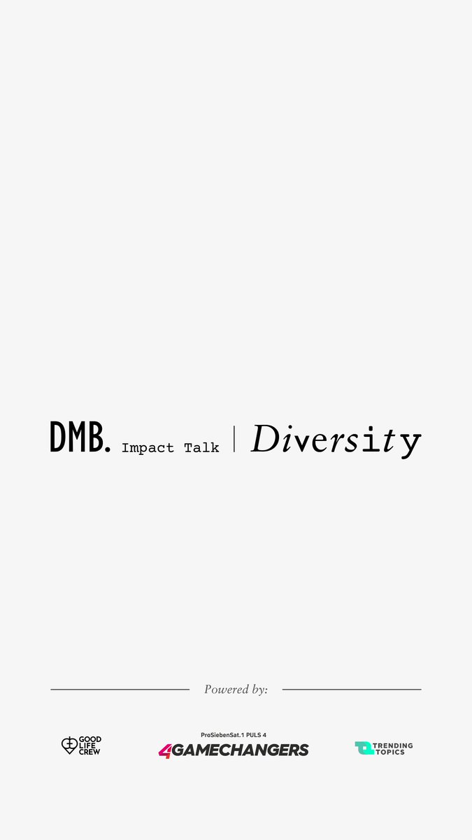 Mehr zum DMB. Impact Talk / Diversity unter: impact.dmb.at