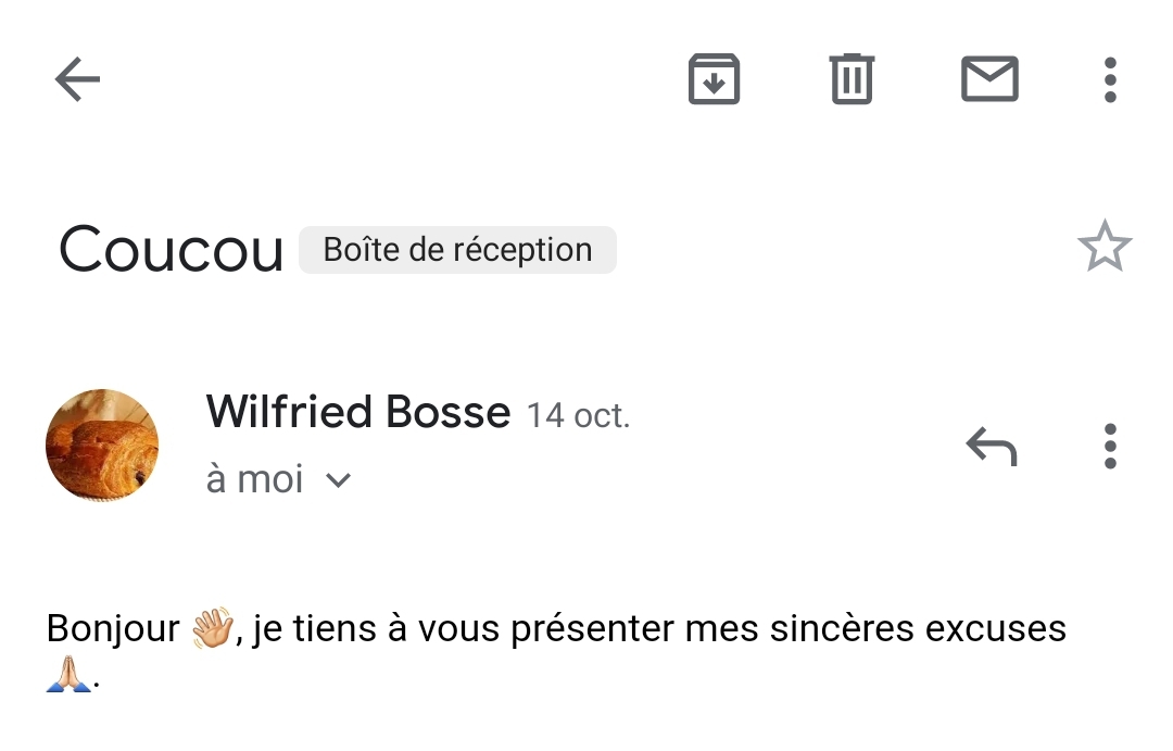 Il contacte Marie-Claire pour s’excuser. C'est elle qui va alors organiser un quete pour lui."Ouvre ton coeur à un brouteur"