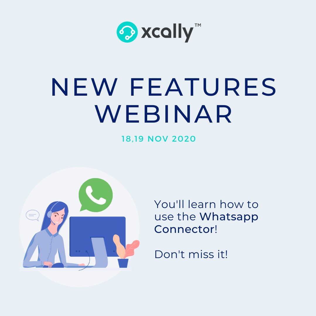 asteriskcall's tweet photo. Don't miss our next #webinar: we'll talk about the #Whatsapp Connector!
Register here: https://t.co/NhRU9NoFkH

#callcentersoftware #xcally #integration #customersatisfaction #customercare #whatsappintegration #whatsappbusiness #customerjourney #cctr #omnichannel #custexp https://t.co/fTK5ftwGH9