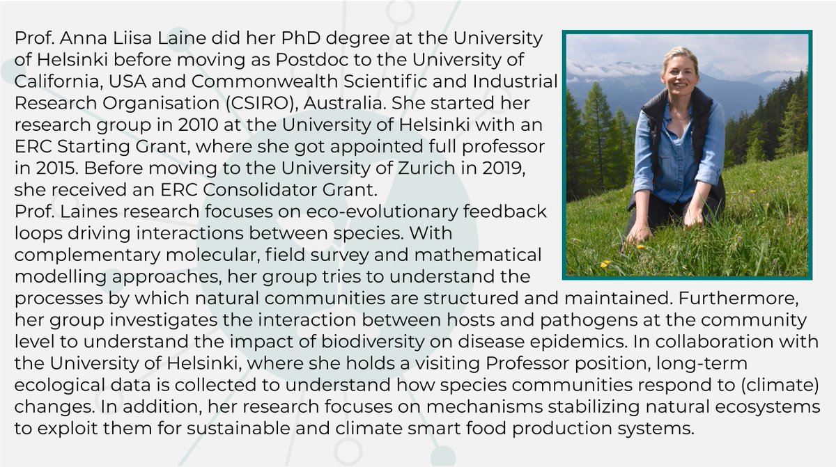 psc_2020's tweet photo. @annaliisalaine from @UZH_Science will talk about plant microbe interactions from an eco-evolutionary and community level perspective. Excited to hear how her research may advances sustainable food production. https://t.co/jDRCGc4Wwa #PlantInteractions #psc_2020 @PlantSciCenter https://t.co/9K2vr1GdKf