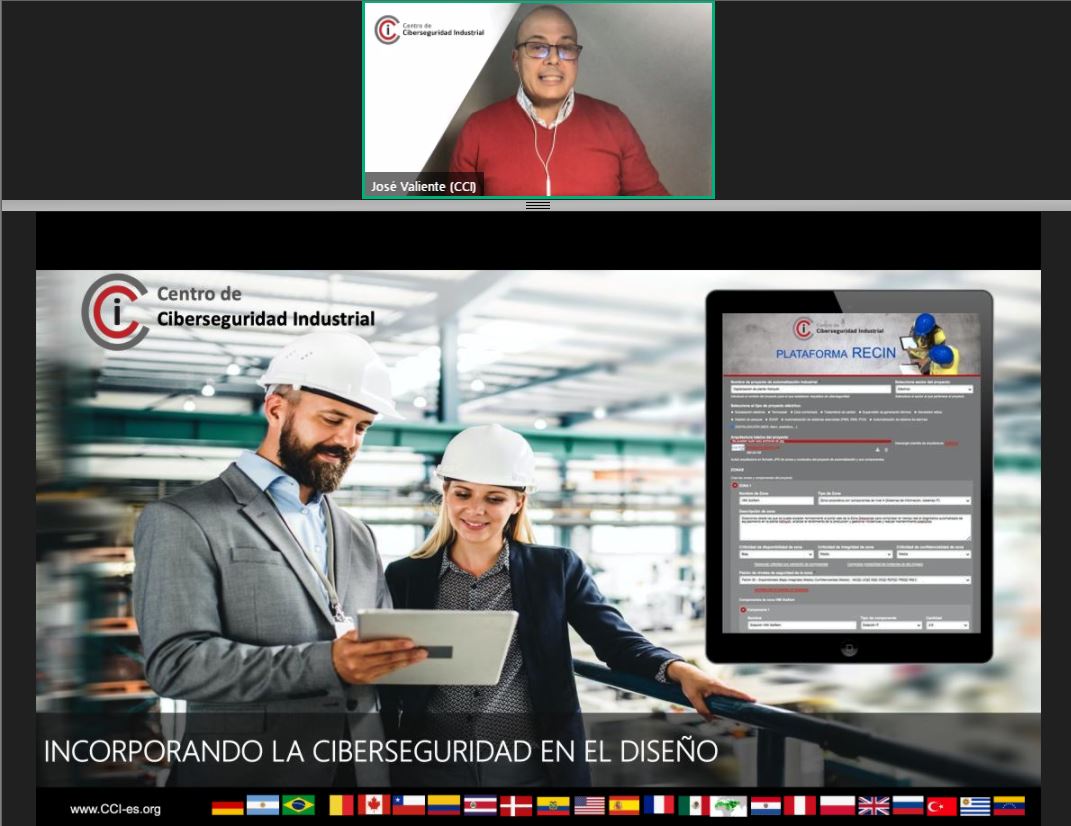 info_CCI's tweet photo. Continuamos incorporando la ciberseguridad en el diseño con la plataforma RECIM, de la mano de José Valiente, director del CCI en el XIV Congreso Internacional para Latinoamérica. 
#CCIconXIV #LATAM #Ciberseguridad #industrial 
🌎https://t.co/kelWL1j3uM https://t.co/mGaZ1yncZc