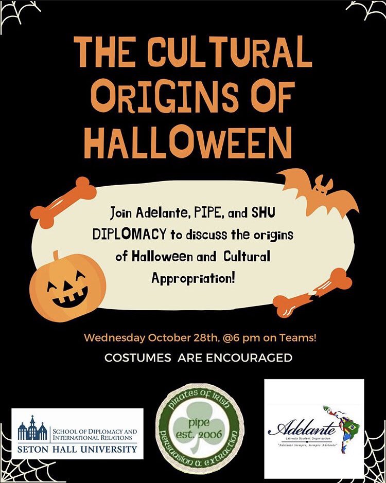 madison_shu's tweet photo. Join me tonight for a #LiveTweet about the Cultural Origins of Halloween. Shout out to @shuDiplomacy, @shupipe and @adelante_shu for hosting this event! #social3422 https://t.co/RfrLbBIHjf
