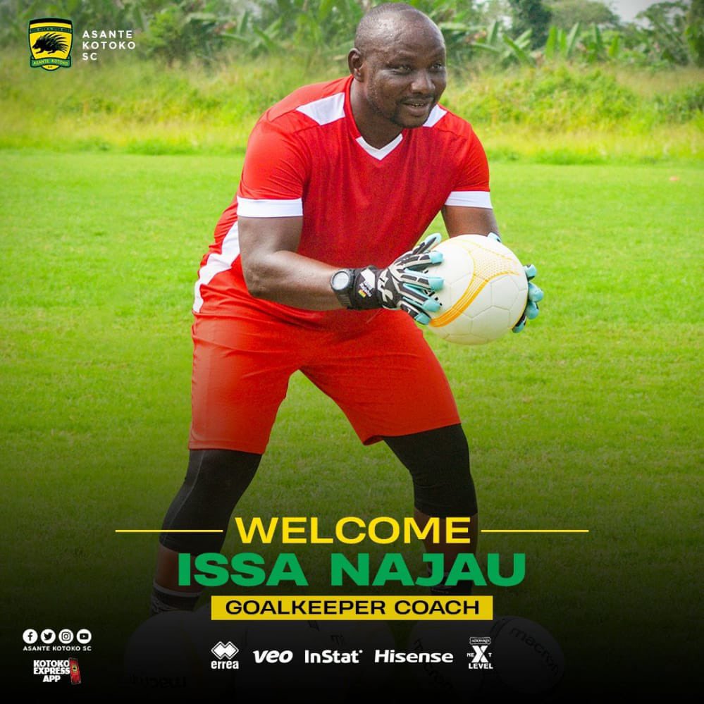 KotokoExpress's tweet photo. Let’s welcome, Issa Najau (Black Stars Goalkeepers’ trainer) who is now @AsanteKotoko_SC Goalkeepers’ coach ✌️ https://t.co/ac0MNVm5fK