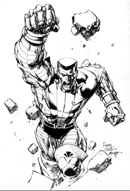 Colossus by @DFinchArtist with inks by @BATTinks #Colossus