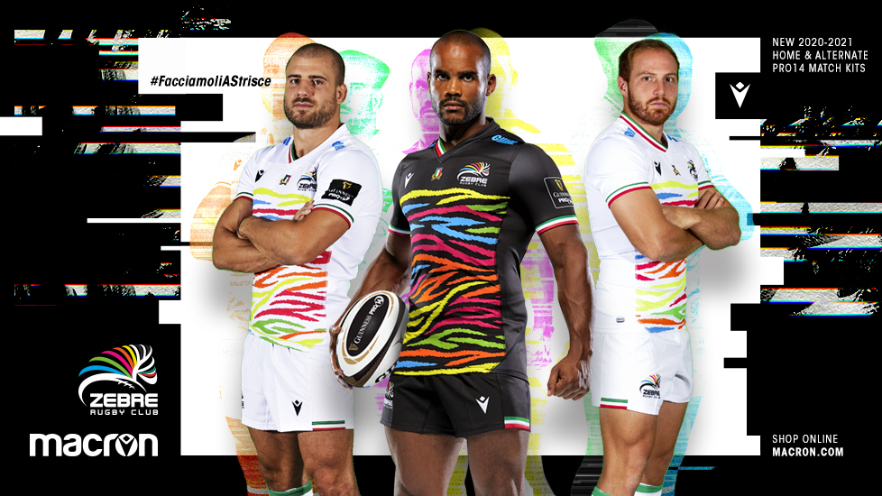 zebre rugby jersey