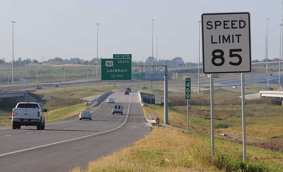 texas highway 130 has a speed limit of 85 mph. what's the highest speed limit you've seen in your state?