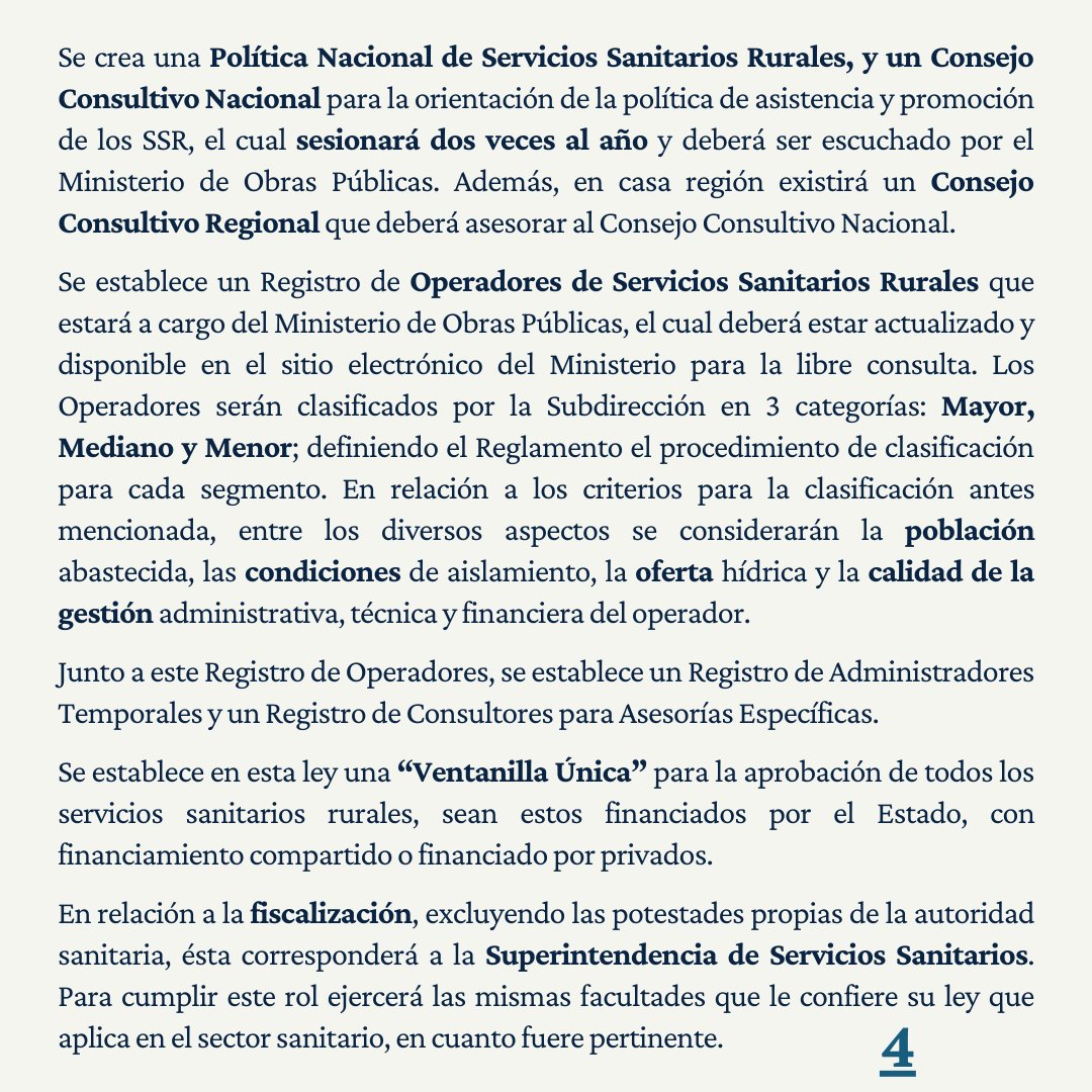 FundacioNewenko's tweet photo. Compartimos con ustedes información sobre el recientemente aprobado Reglamento que permitirá la esperada entrada en vigencia de la Ley 20.998, de Servicios Sanitarios Rurales.
A estar informadxs! 🧐
#newenko #sinpresionnohayagua #apr https://t.co/gRT45t9qjE