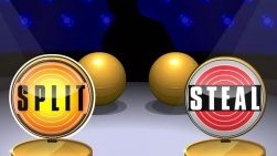 Imagine that you are on TV, facing a jackpot of £100,000.You and your opponent are asked to choose between two alternatives: