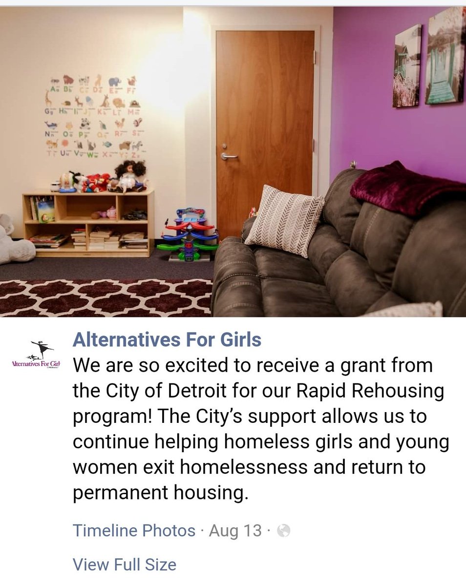 Okay, so it's a rapid rehousing grant from the city.