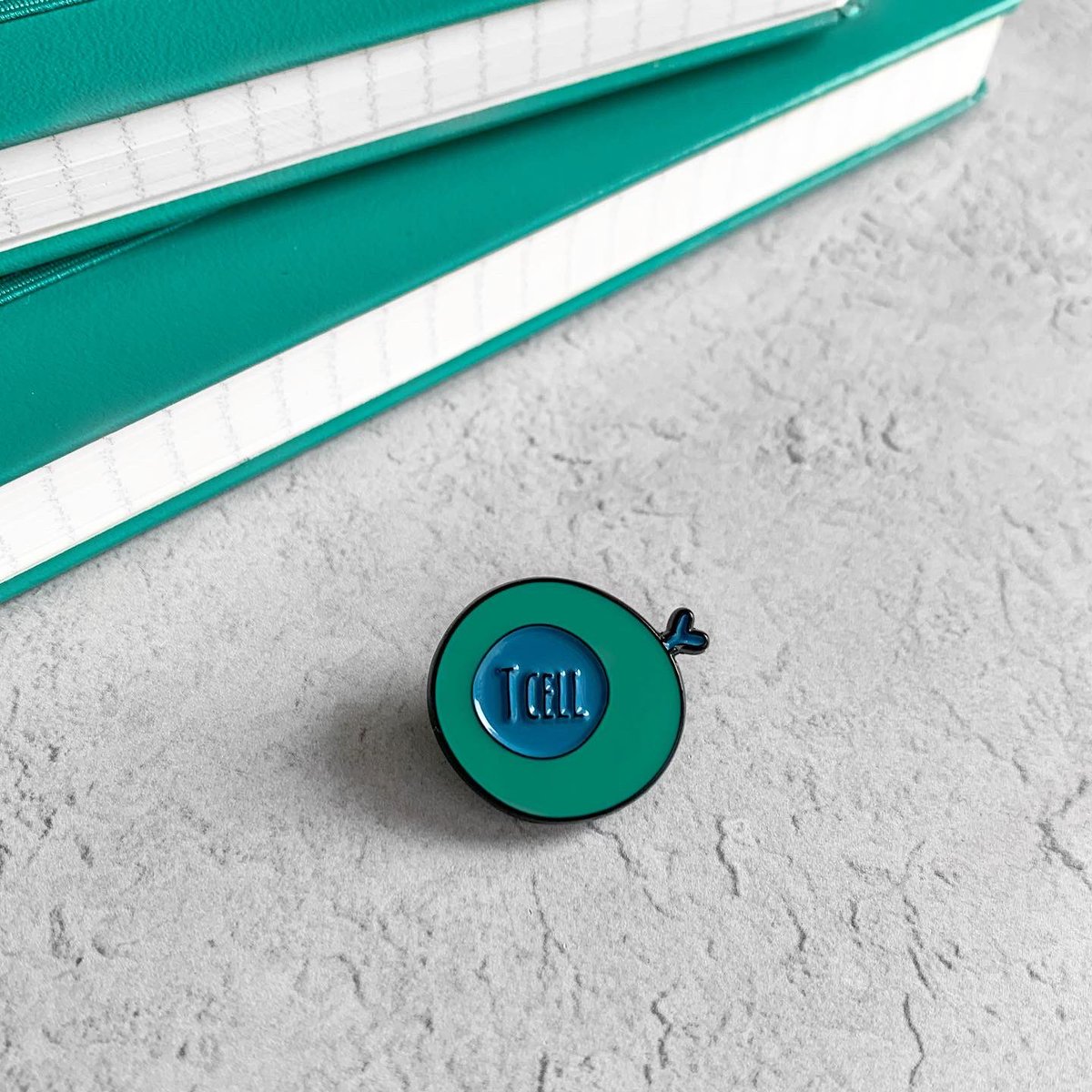 sciscribbles's tweet photo. LOVEEE the new little lymphocyte pins 🥰😍 #Lymphocytes #TCell #BCell #Immunology https://t.co/ifWEKyWTcv