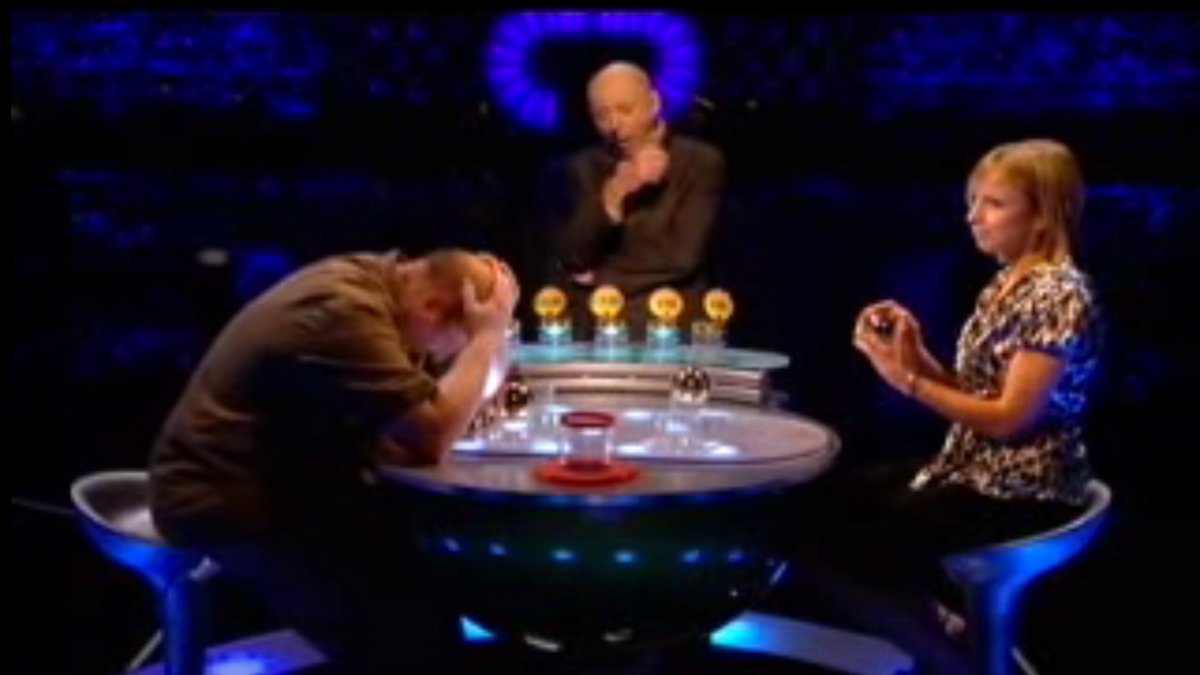 Another of their screenshots shows that this a rather devastating moment for one of the contestants... and that, despite their artificial nature, game shows have a bit more "psychological realism" than most laboratory experiments.