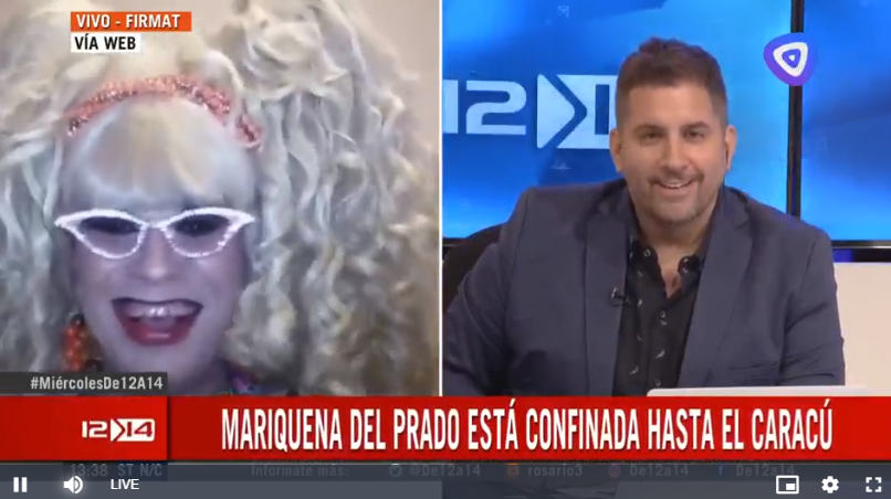 Mariquena del Prado está confinada hasta el carcú.