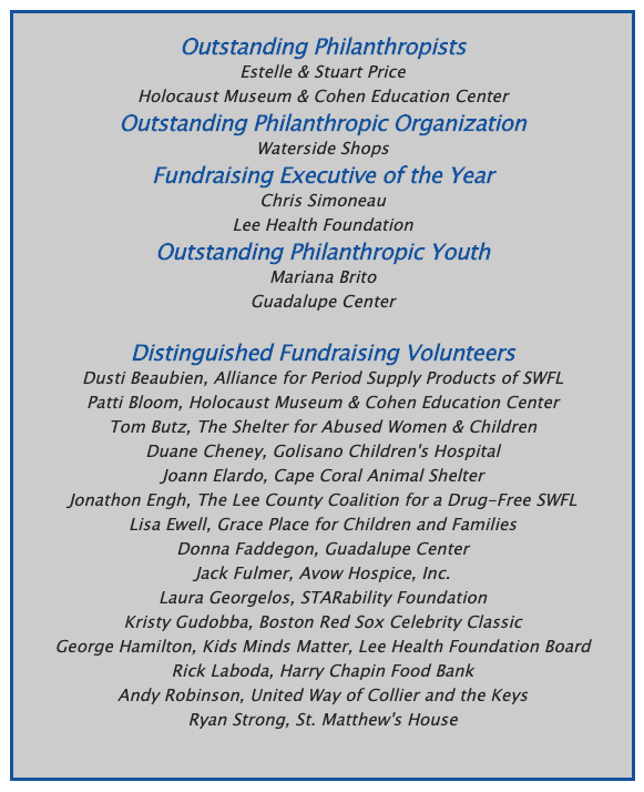 AfpCollierLee's tweet photo. AREA PHILANTHROPISTS TO BE HONORED BY AFP COLLIER-LEE AT 2020 VIRTUAL NATIONAL PHILANTHROPY DAY CELEBRATION+15  Volunteers during National Philanthropy Day Celebration happening via Livestream on Tuesday, November 17th, 2020 from Noon – 1:00 PM. https://t.co/KJUcvL5hJt. https://t.co/Y4gBdrL9aa